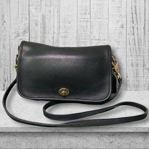 Coach Bag Vintage Crossbody Leather Blue